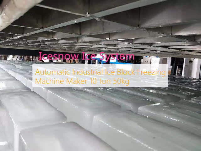 Automatic Industrial Ice Block Freezing Machine Maker 10 Ton 50kg