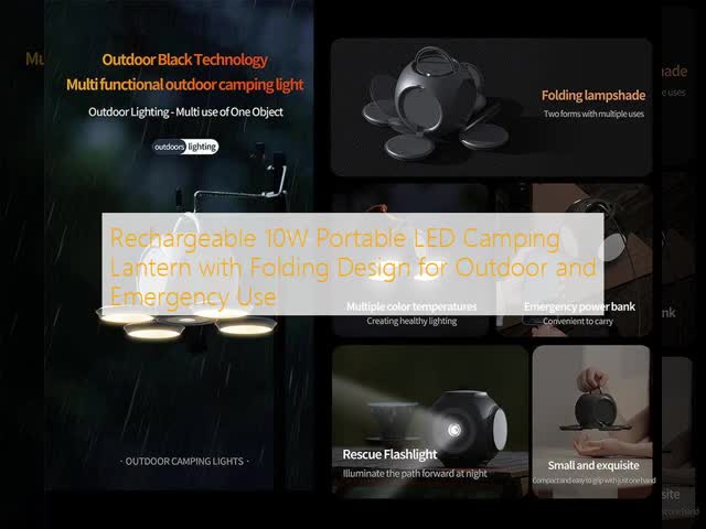 OEM Brand Portable LED Camping Lantern Folding Design For Outdoor Emergency Use