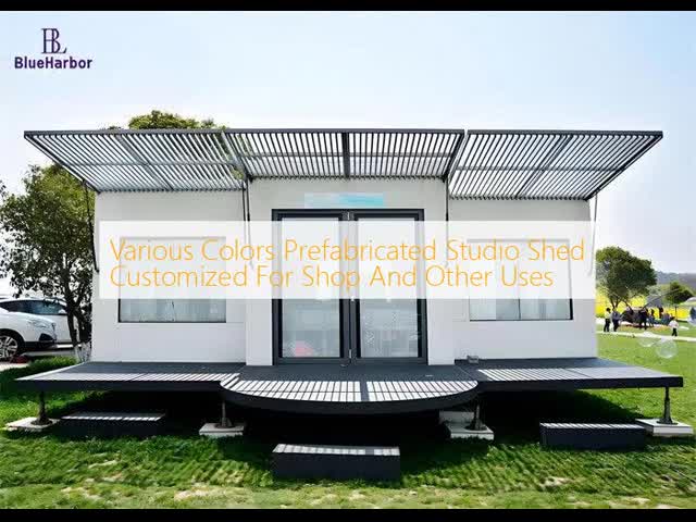 Various Colors Prefabricated Studio Shed Customized For Shop And Other Uses