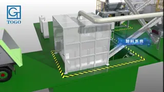 30Tons Per Day Waste Disposal Equipment Food Waste Shredder Organic Waste Recycling