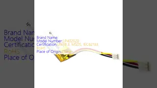 3.7V 150mAh 402020 Lipo Battery Lithium Polymer Rechargeable Battery Pack