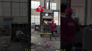 China Heavy Duty Baler Shear 74kW Recycling ISO9001 Scrap Baling Press Machine supplier