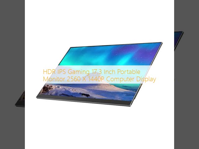 HDR IPS Gaming 17.3 Inch Portable Monitor 2560 X 1440P Computer Display