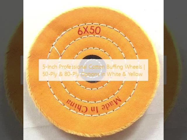 4 Inch Polishing Cotton Wheel White Yellow For Jewelry Finishing 3500RPM ODM