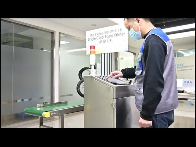 Single Color Bakery Industrial Food Printer Machine Edible Image 600*1200dpi