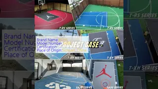 PP Interlocking Sports Tiles for Basketball Court 340x340mm