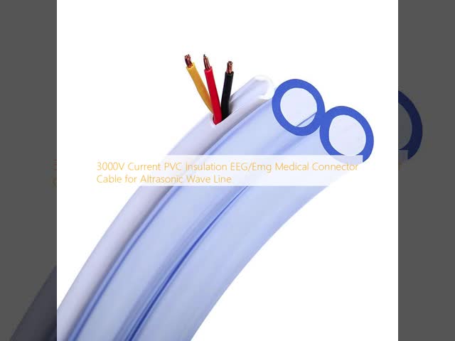 3000V Current PVC Insulation EEG Cable with Tinned Copper for Medical Connector Applications
