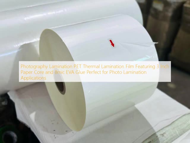 PET Thermal Lamination Film with 500m to 1500m Length Customizable Width and Thermal Activated Adhesive