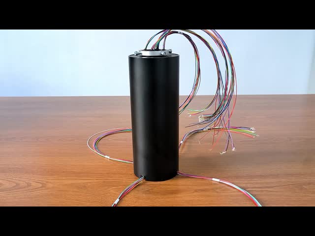 50-way Through Bore Electrical Slip Ring with 25.4mm Inner Diameter and Aluminum Alloy Housing for Precision Rotating Systems