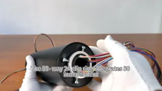 50-way Through Bore Electrical Slip Ring with 25.4mm Inner Diameter and Aluminum Alloy Housing for Precision Rotating Systems