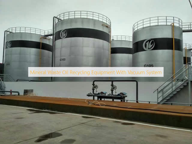 Mineral Waste Oil Recycling Equipment With Vacuum System