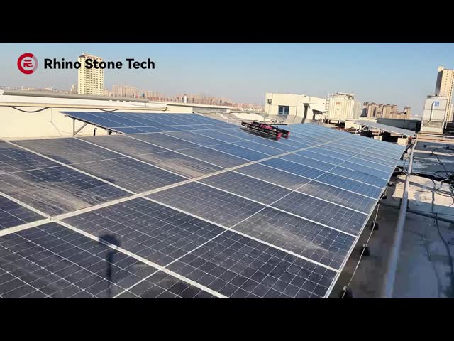 Wet & Dry Modes Water Washing All-Weather Automatic Solar Panel Cleaning Robot for PV Power Stations