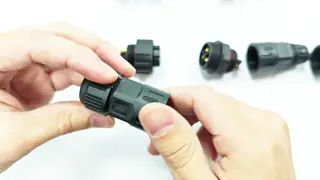 assemble M25 screw waterproof connector