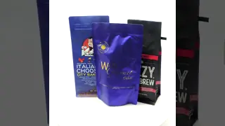 8oz 12oz 16oz Coffee Bean Bags Moistureproof Custom Coffee Bag With Tin Tie