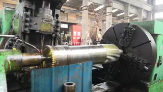 Custom Made Straight Sided Spline Gear Shaft AISI 4140 Steel with Spline Milling and Grinding