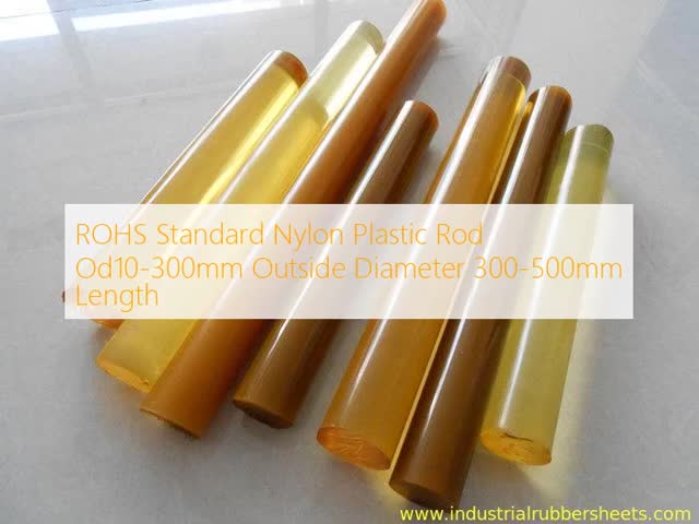 ROHS Standard Nylon Plastic Rod with 120°C Working Temperature, Ø10-300mm Outside Diameter and 300-500mm Length