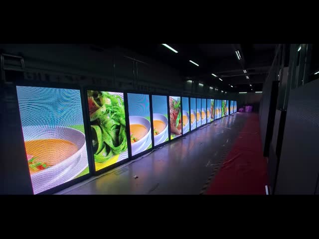 640*1280mm Double sided LED display Outdoor Street Pole Led Screen