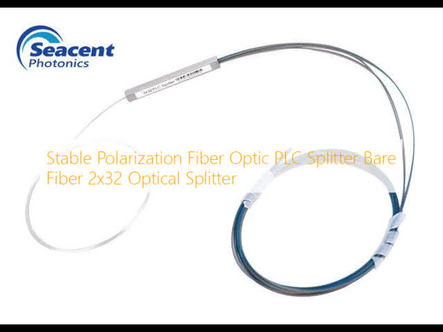 Stable Polarization Fiber Optic PLC Splitter Bare Fiber 2x32 Optical Splitter