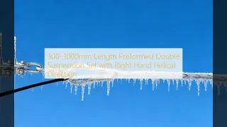 300-3000mm Length Preformed Double Suspension Set with Right Hand Helical Direction