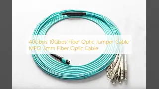 40Gbps 10Gbps Fiber Optic Jumper Cable MPO 3mm Fiber Optic Cable