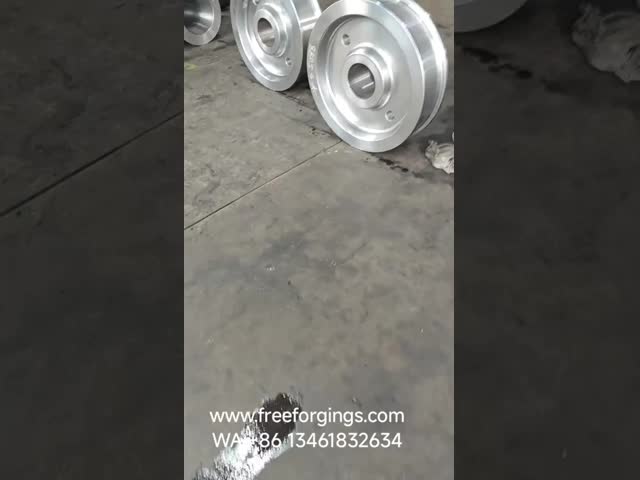 Forged Crane Wheel For Overhead Crane Trolley Running Mechanism Components