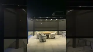 Outdoor Intelligent Adjustable Garden Aluminum Pergola With Waterproof Zip Blinds