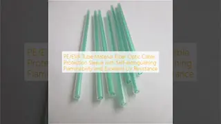 PE/EVA Tube Material Fiber Optic Cable Protection Sleeve with Self-extinguishing Flammability and Excellent Uv Resistance
