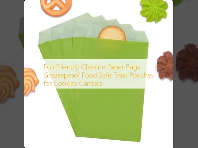 Eco Friendly Glassine Paper Bags Greaseproof Food Safe Treat Pouches for Cookies Candies