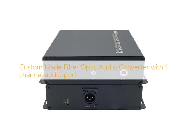 Custom Made Fiber Optic Audio Converter with 1 channel audio port