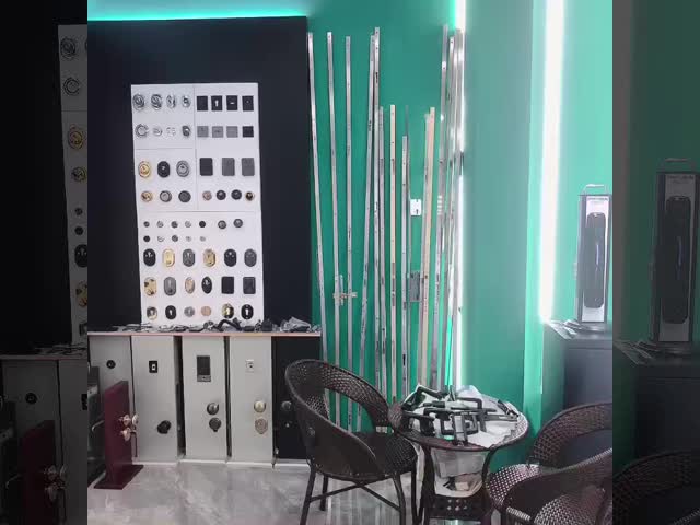 Zinc And Aluminum Alloy Door Handle Lock Flat Open Door For House