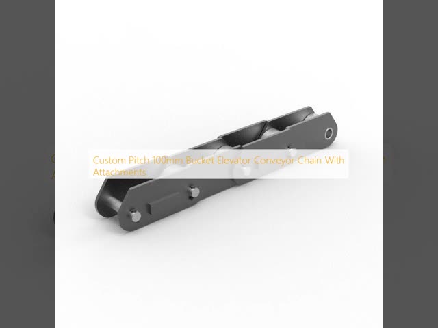 Custom Pitch 100mm Bucket Elevator Conveyor Chain With Attachments