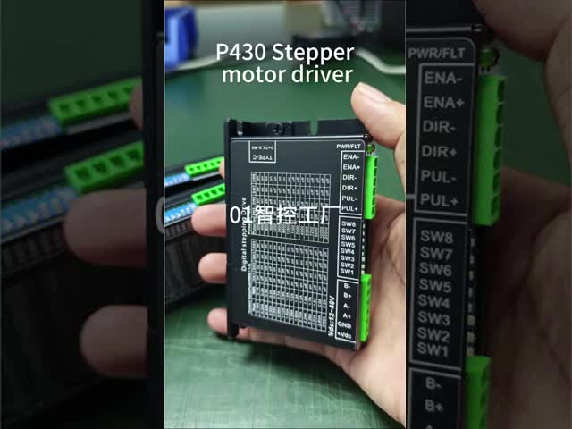 P430 Open Loop 2 Phase Pulse Stepper Motor Driver with DC12-40V and 0.14-3A Current for Nema17 Motors