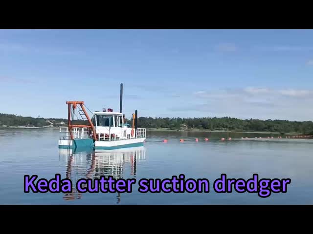 River Course Testing Cutter Suction Dredger 298kw with Water Flow Meter