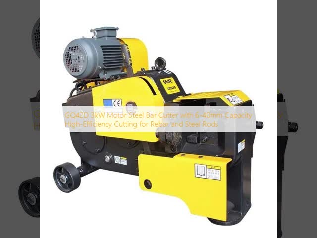 GQ42D 3kW Motor Steel Bar Cutter with 6-40mm Capacity High-Efficiency Cutting for Rebar and Steel Rods