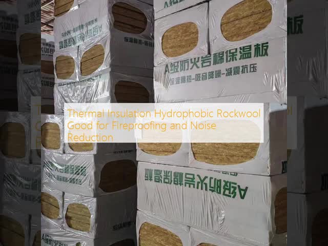 Thermal Insulation Hydrophobic Rockwool Good for Fireproofing and Noise Reduction