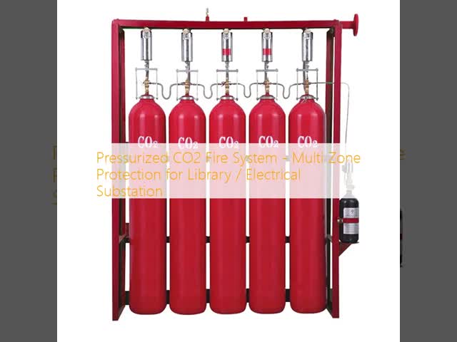 70L Capacity 42kg Gas Filling Volume CO2 Fire Suppression System with 5.7MPa Work Stress for Multi Zone Protection