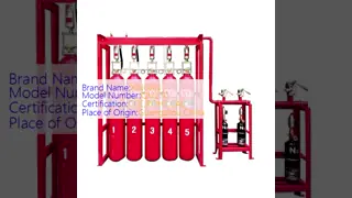 70L Capacity 42kg Gas Filling Volume CO2 Fire Suppression System with 5.7MPa Work Stress for Multi Zone Protection