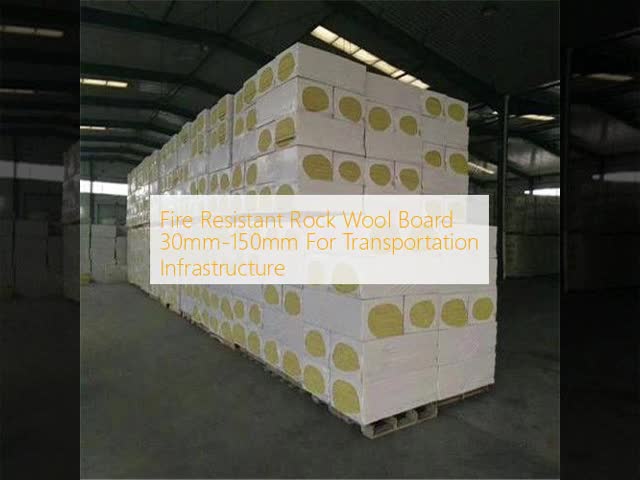 Fire Resistant Rock Wool Board 30mm-150mm For Transportation Infrastructure
