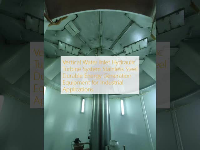 Stainless Steel Guide Vanes Kaplan Hydro Turbine with 2-50MW Rated Power and Vertical Water Inlet for Efficient Hydraulic Power Generation