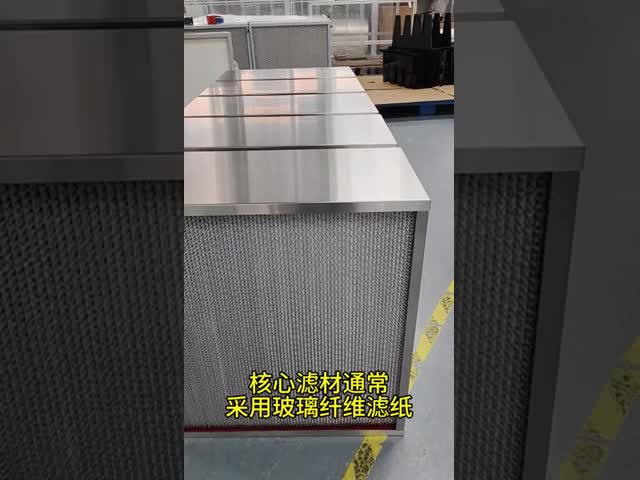 Aluminium Frame H13 Deep Pleat HEPA Filter Glass Fiber Midea For Industry