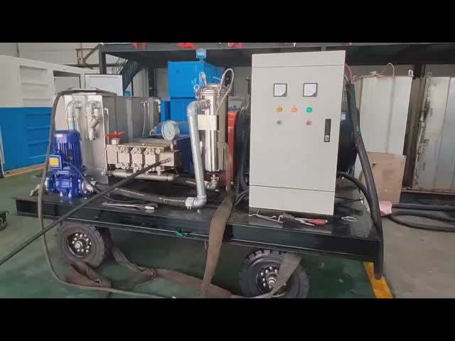 90kw Electric Water Jetting Machine with 1000bar Pressure and 50 L/min Water Flow for Industrial Cleaning