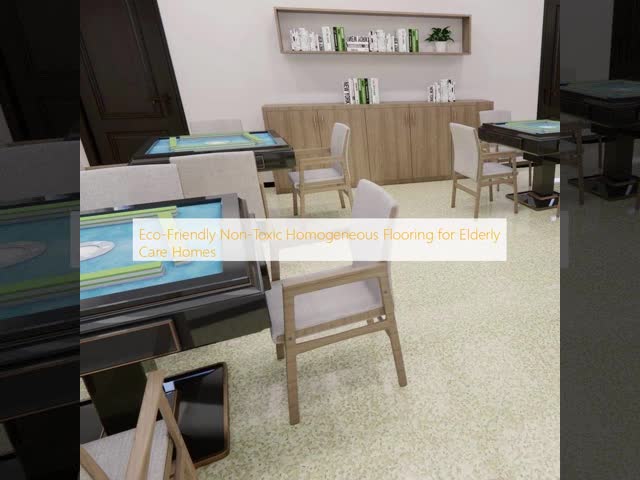 Stain-Resistant Wearproof Homogeneous Flooring for Nursing Facilities