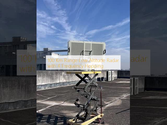 100 Km Range Low Altitude Radar with 4 Frequency Hopping