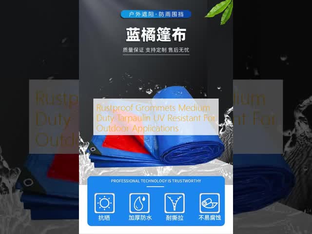 Rustproof Grommets Medium Duty Tarpaulin UV Resistant For Outdoor Applications