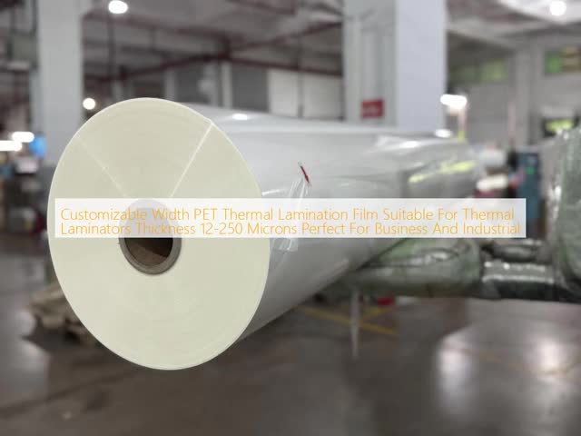 Waterproof and Scratch Resistant PET Thermal Lamination Film with High Clarity for Photography Lamination
