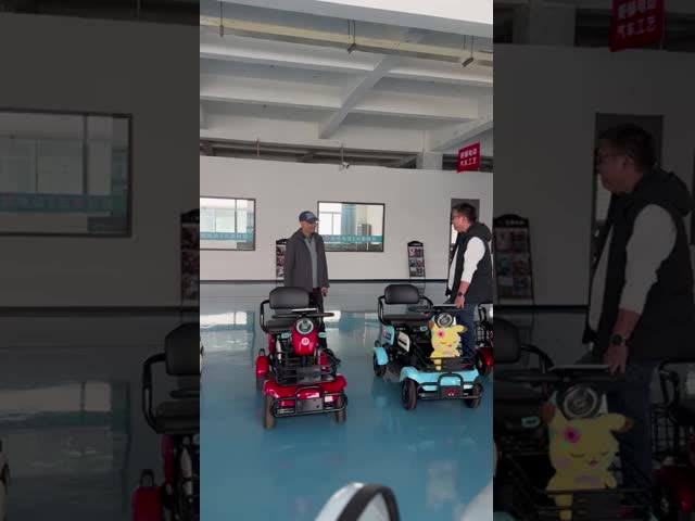 OEM Semi Open Electric Mobility Scooter with 500W Sine Wave Motor, Thickened Manganese Steel Rim, and Spacious Rear Cargo Box