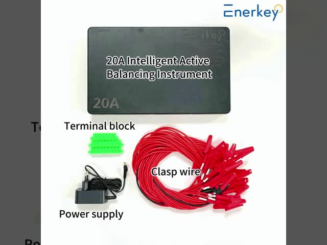 Enerkey 1A-20A Smart Active Balancer for 12V 24V 36V 48V 60V 72V 3S 4S 7S 8S 13S 16S 20S 24S LiFePo4 Li-ion
