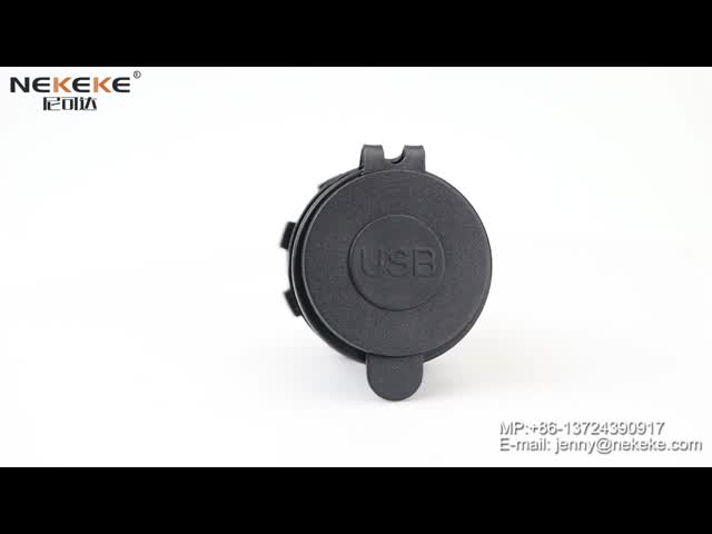 Dual USB Marine Power Socket 4.2A Boat Power Outlet With Blue LED Indicator