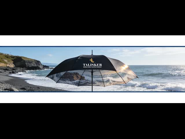 TALISKER Coastal Legacy Waterproof UV Resistant Umbrella Double Layer Custom Print