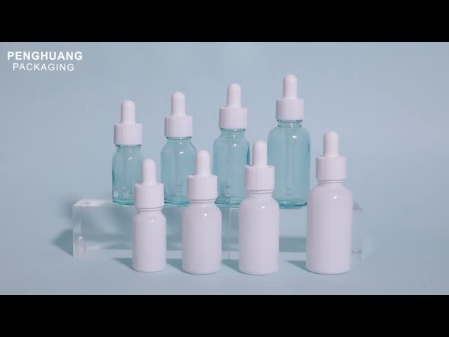 Logo Custom Round Serum Oil Bottle Durable Leak Proof Design Suitable For Essential Oils Skincare And Cosmetic Packaging